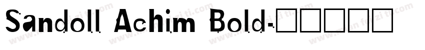 Sandoll Achim Bold字体转换